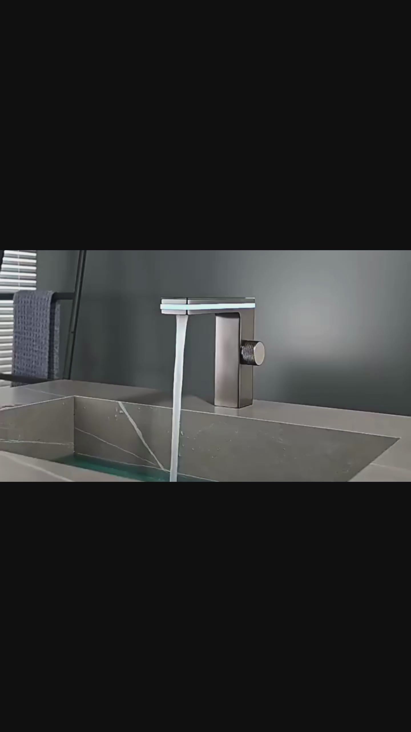 Robinet de Lavabo Thermostatique LED — Design Minimaliste | KEBNEKAISE
