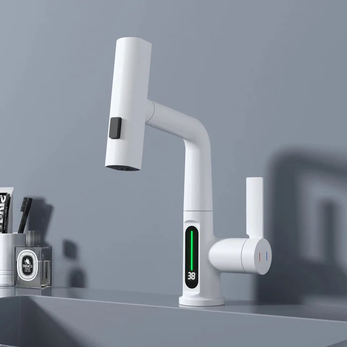 Robinet de Lavabo Thermostatique avec Douchette | HELSINGBORG
